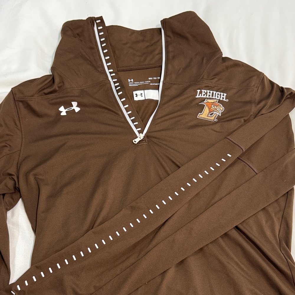 Lehigh University Under Armour Brown Quarter-Zip